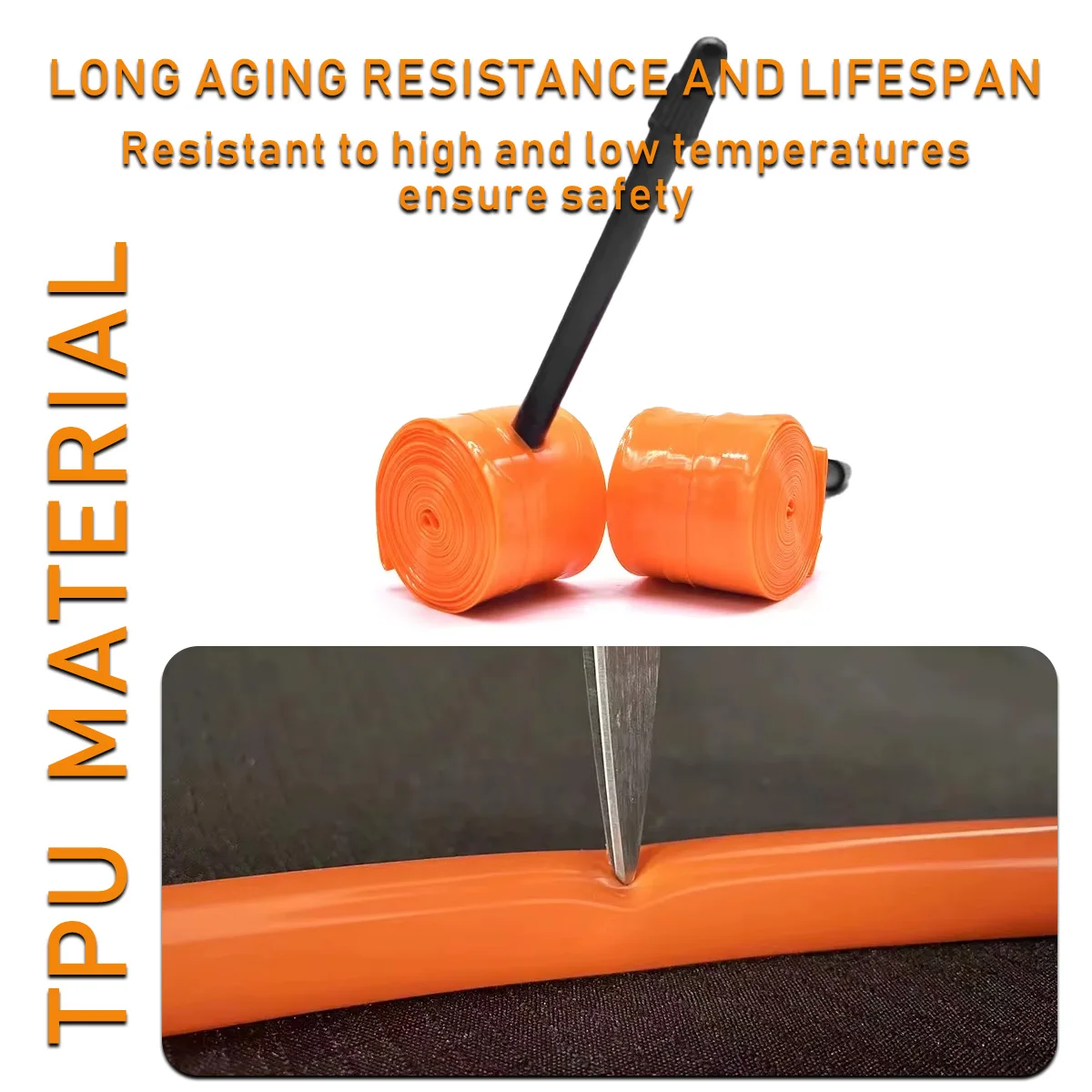 Ultra Light TPU Road Bike Inner Tube, Explosion-Proof & Puncture Resistant, Essential