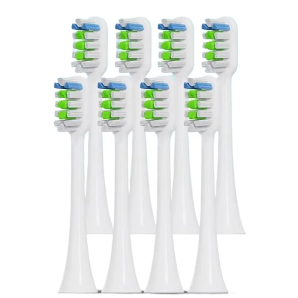 SOOCAS Aura PT1 Soocas PT1 소프트 브리슬 전동 칫솔 듀퐁 브리슬 밀봉 포장용 8개 교체용 브러시 헤드