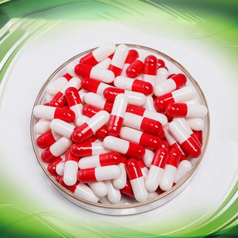 

1000Pcs 0# Medicine Capsule Empty Hard Gelatin Capsule Red And White Empty Pill size0
