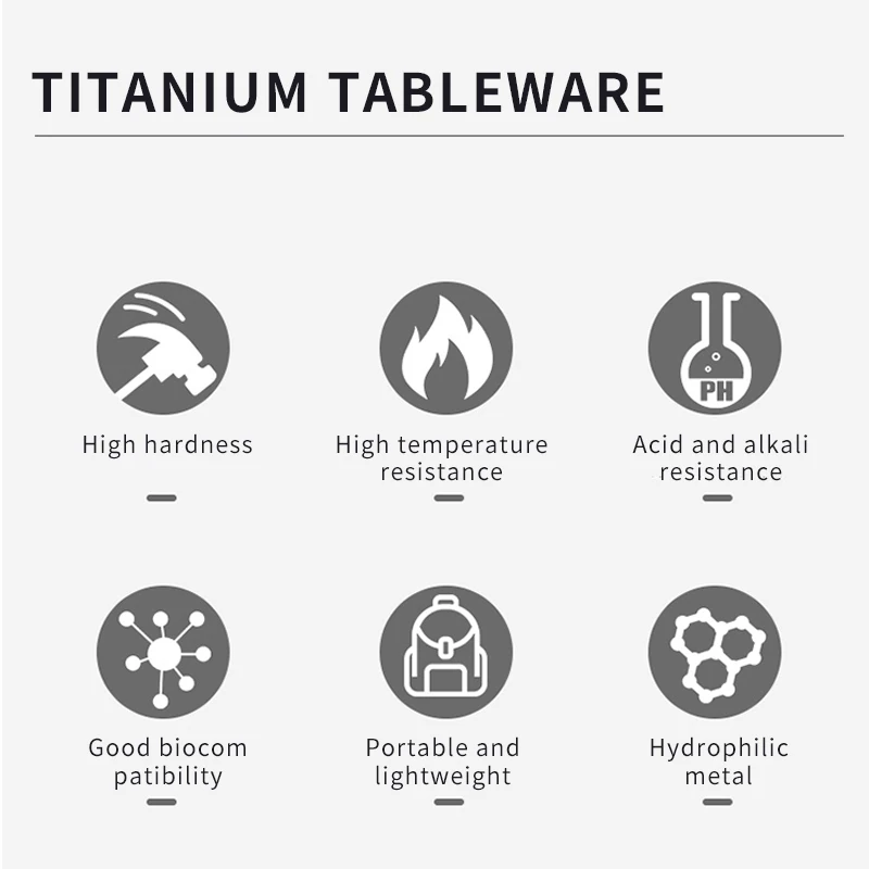 Tableware Set Camping Titanium Spork Spoon Outdoor Lightweight Fork