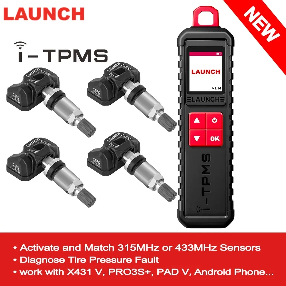 2024 Launch I-Tpms Strumento Di Servizio Tpms Portatile Può Essere Collegato Con X-431 Scanner E L'App I-Tpms Supporta Tutti I Sensori 315/433Mhz