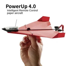  Intelligent Remote Control DIY Folding Paper Plane Bluetooth Control Model Aircraft 