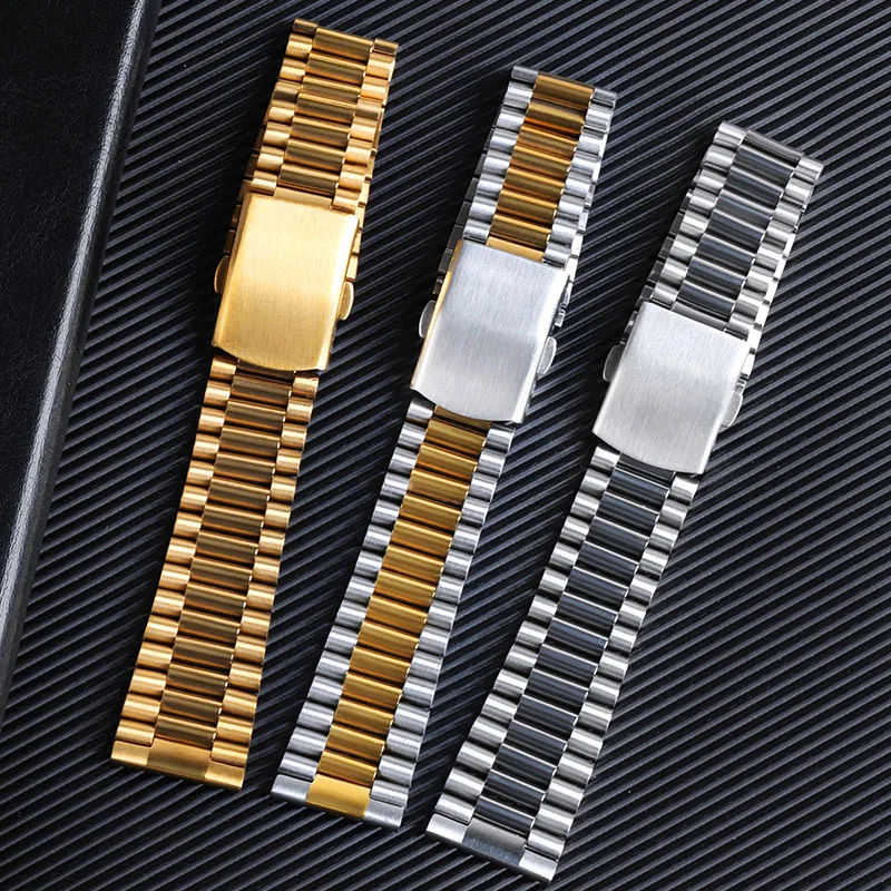 Amazon.com: ZRC 14mm Gold Tone Stainless Steel Watch Band for Women -  Womens Metal Replacement Watch Strap - Deployment Clasp : ZRC: Clothing,  Shoes & Jewelry