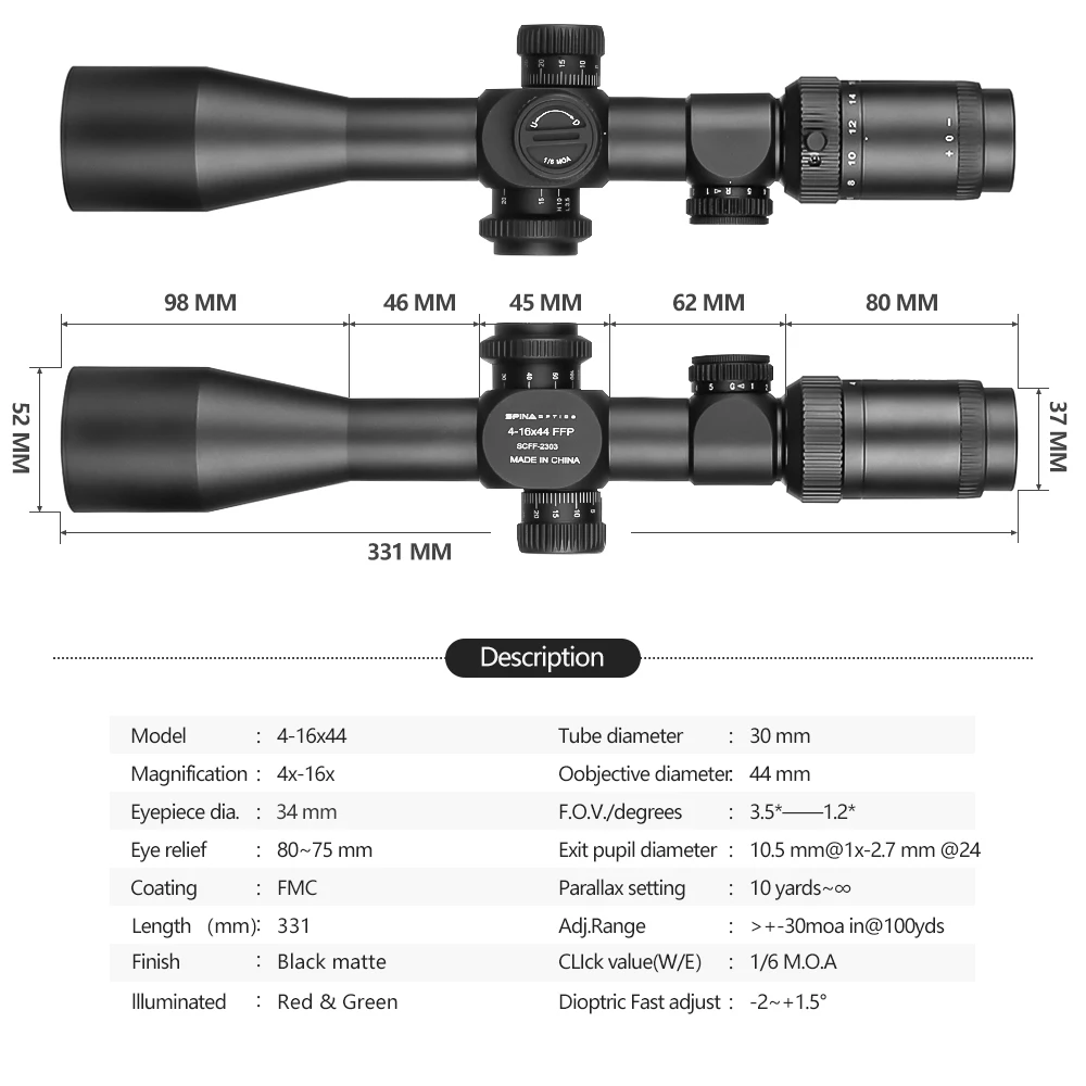 Рисунок 3 - Оптический прицел SPINA Optics