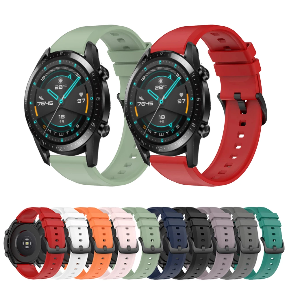 Cinturino Smartwatch In Silicone Da 22Mm Per Huawei Watch Gt 2 Cinturino Da Polso Da 46Mm Cinturino Sportivo Per Huawei Gt 2 Pro/Gt 2E/Gt 3 Bracciale 