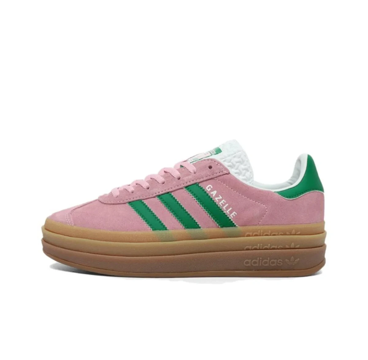 adidas Gazelle Bold True Pink (Women's) IE0420 Versatile everyday thick bottom low top women's