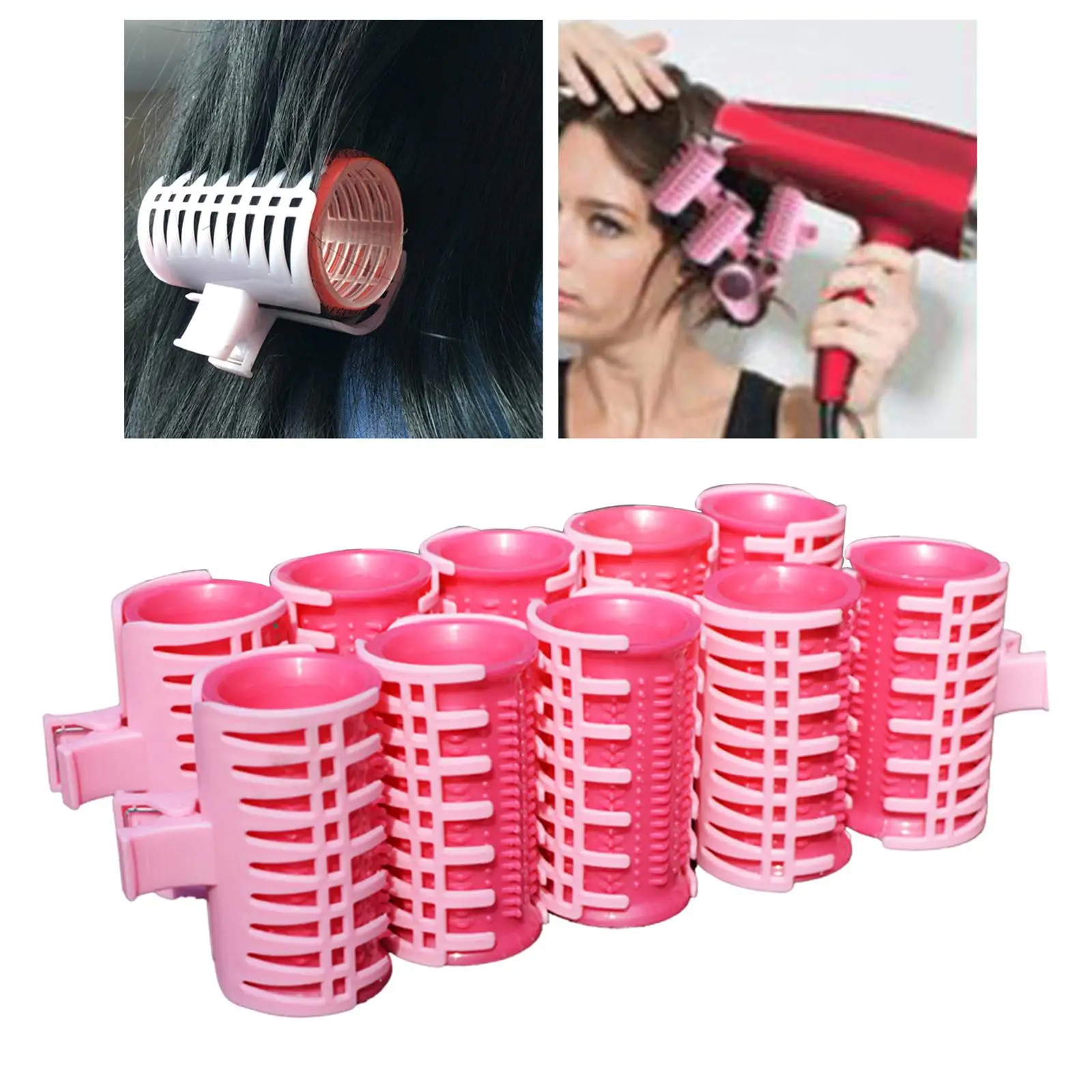 Roller Curlers Air Bangs Self Adhesive Grippers Plastic for Hair Salon Girl