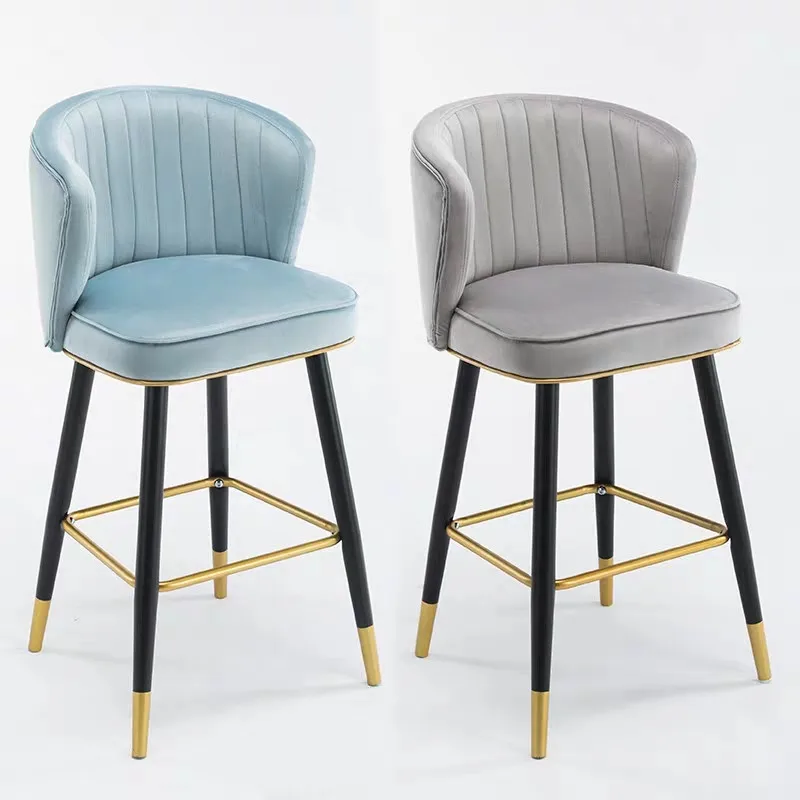 

Bar chair light luxury postmodern minimalist hotel front desk high back bar stool island table panana official store stool chair