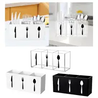 Acrylic Cutlery Storage Organizer for Kitchen Countertop Tableware Storage Box 1