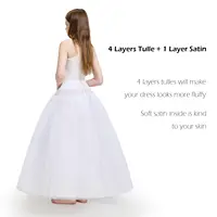 Jupon sans cerceaux en forme de A Aprildress, sous-jupe en crinoline pour robe de mariée 4