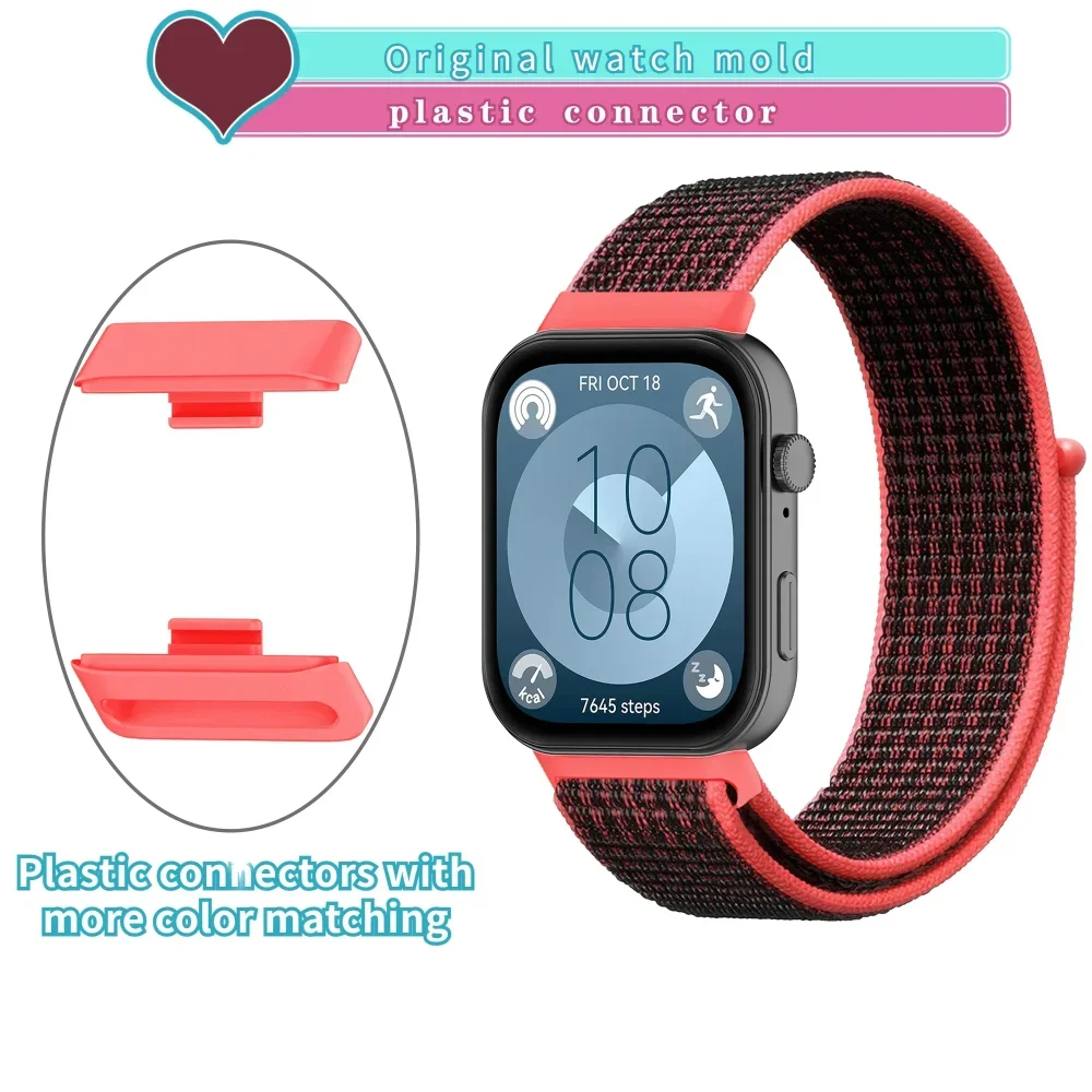 حزام نايلون لساعة Huawei Watch Fit 3/4/4pro حزام ن...