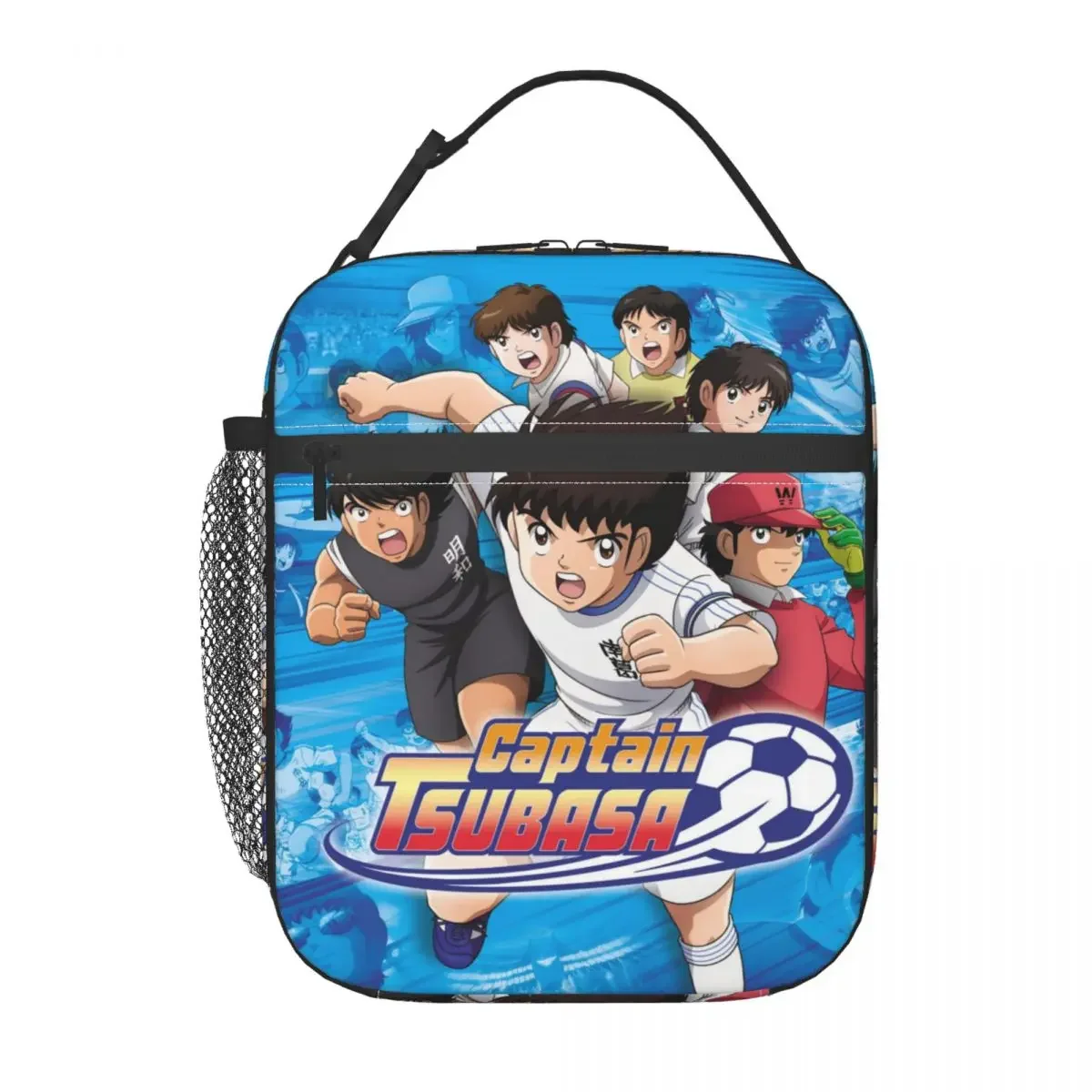 Captain Tsubasa Anime Lunch Bag Women Thermal Cooler Insulated Lunch Boxes Student School