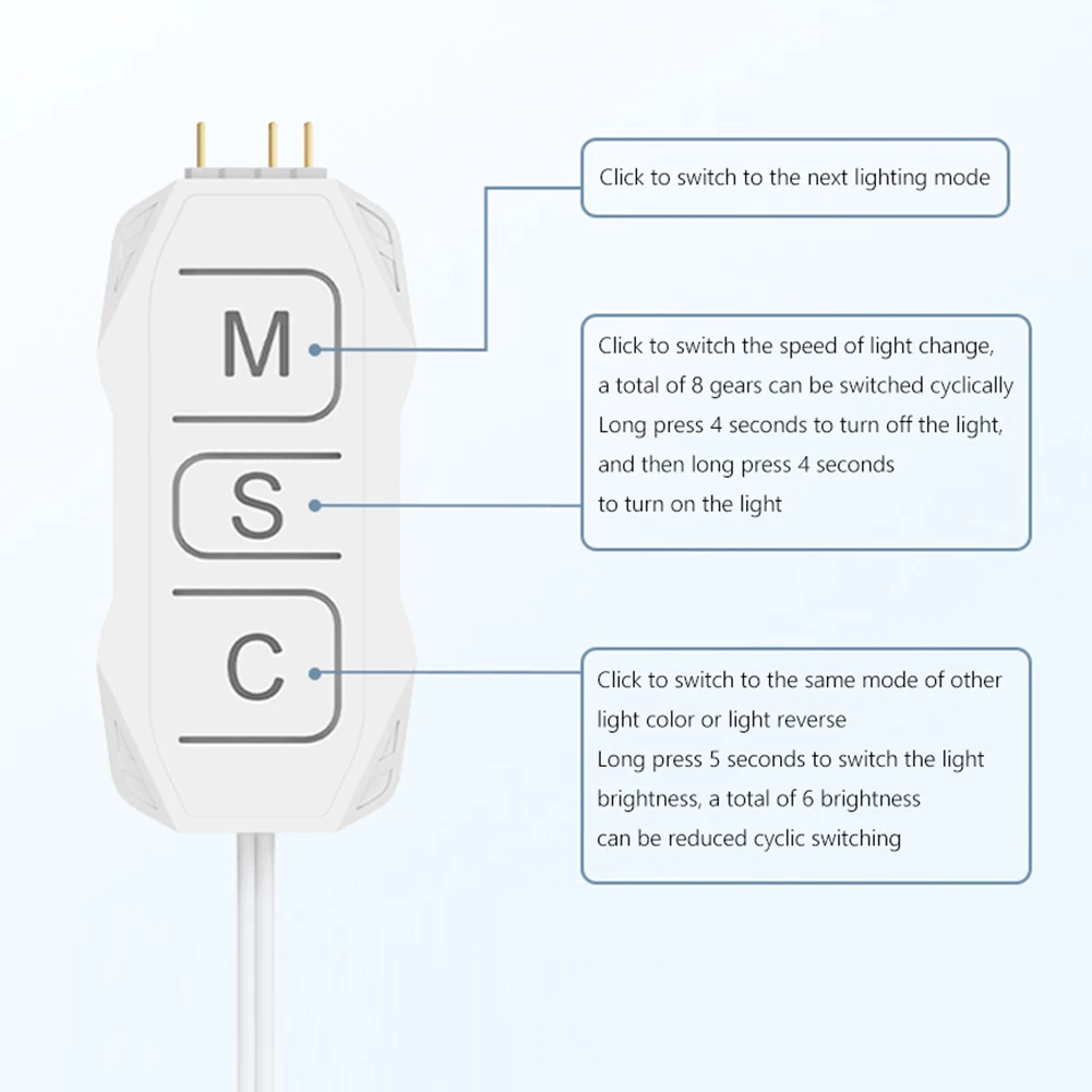Smart ARGB Controller with Remote for PC Lighting