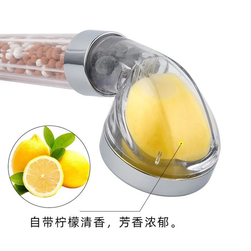 

Aromatherapy Shower VC Supercharged Negative Ion Water-saving Filter Shower Maifan Stone Powerful Supercharged Nozzle