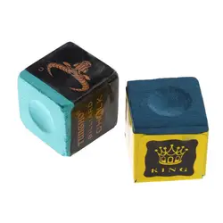 Carbonate Blue oily Green Dry No-slip Billiards Accessories Pool Cue Chalk Billiard Chalk Tip Chalks Snooker Cue Chalk