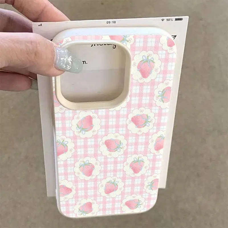 Strawberry Pattern Phone Case - Vibrant & Durable Cover