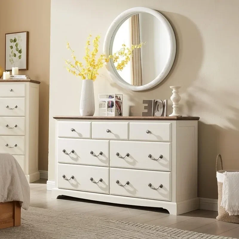 

Drawers Dresser Chests for Bedroom Wood Rustic Tall Chset of Drawers Dressers Organizer for Bedroom Hallway US