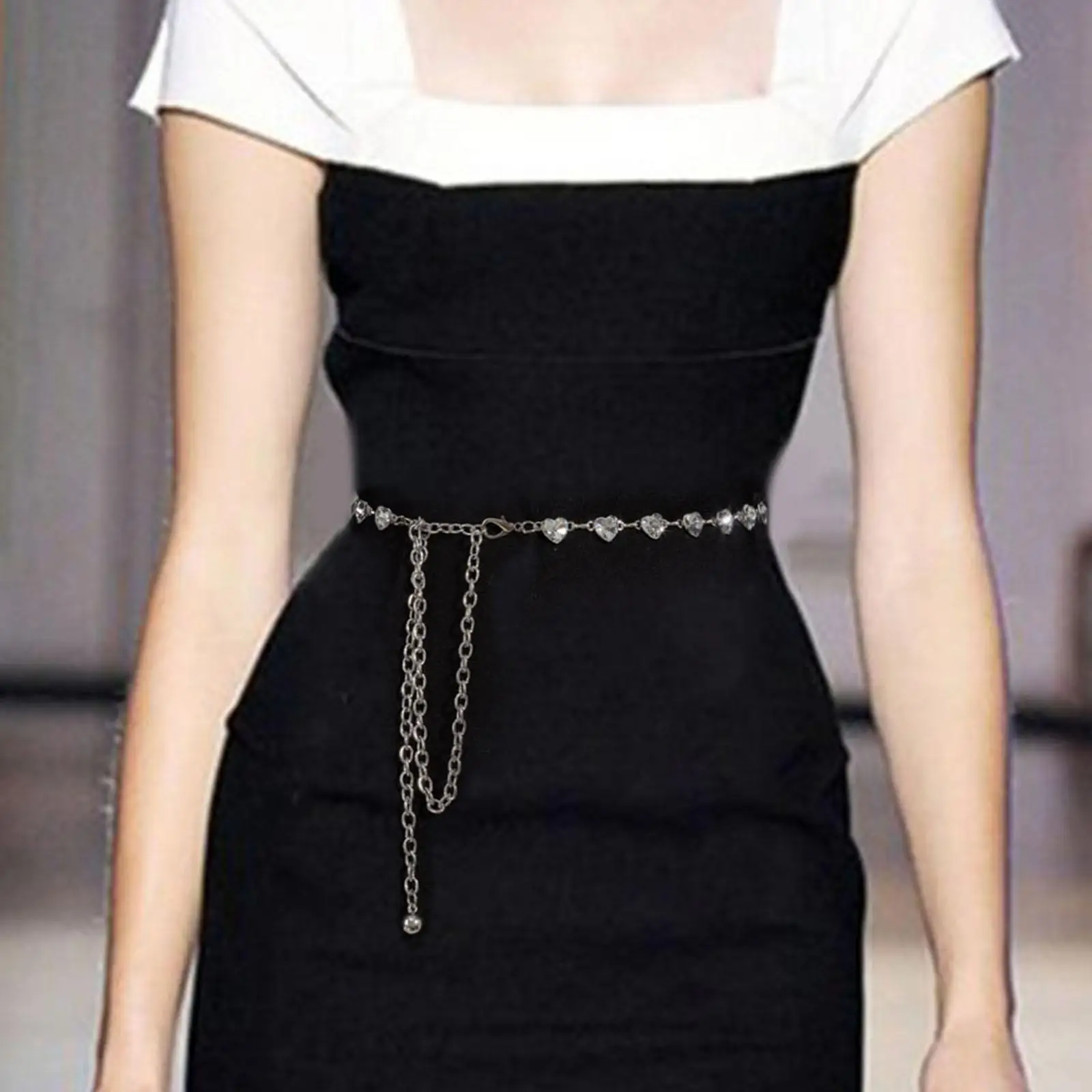 

Металлический женский поясной ремень, Повседневная модная цепочка для тела, Ювелирное Украшение для живота, ремни для платьев, для юбки, костюма, джинсов, Дамский Декор