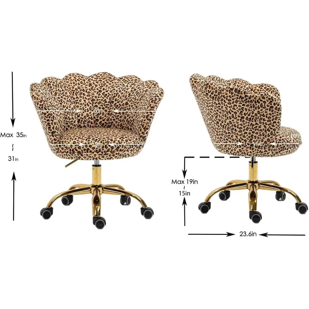 Velvet Swivel Desk Chair 3