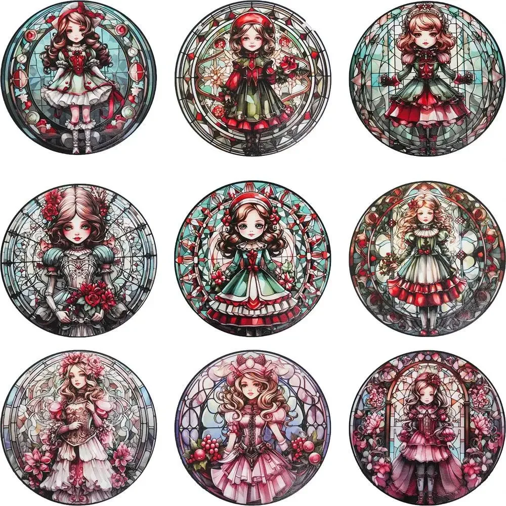 

Cartoo Girl,Retro Style Acrylic Pendant, Christmas Decoration, Home Decorations, Wall Decor, Bedroom, Office, Living Room Decor