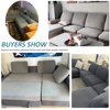 1pc Luxury Twill Jacquard Sofa Seat Covers Stretch Solid Color Cushion Slipcover Living Room Durable Fabric Easy Fit Sofa Cover 4