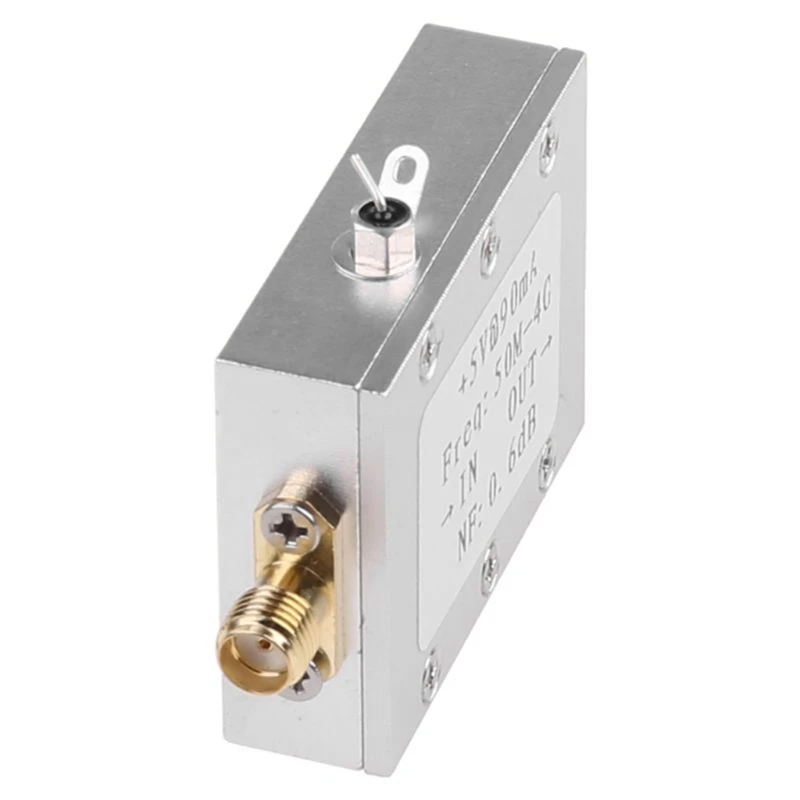 RF 증폭기 모듈 금속 RF 증폭기 모듈, 햄 라디오 보드, LNA 50M-4Ghz, NF = 0.6DB