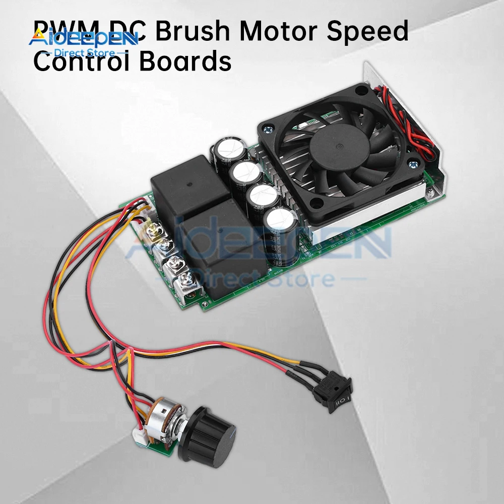 200A Governor DC Motor Reducer PWM Controller High-Power Industrial Forward Reverse DC 12-48V Q.u.d.a.i 200A-S2 Linear Under Load