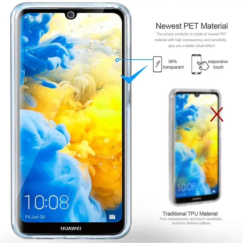 360° Full Body Clear Hybrid Protective Case