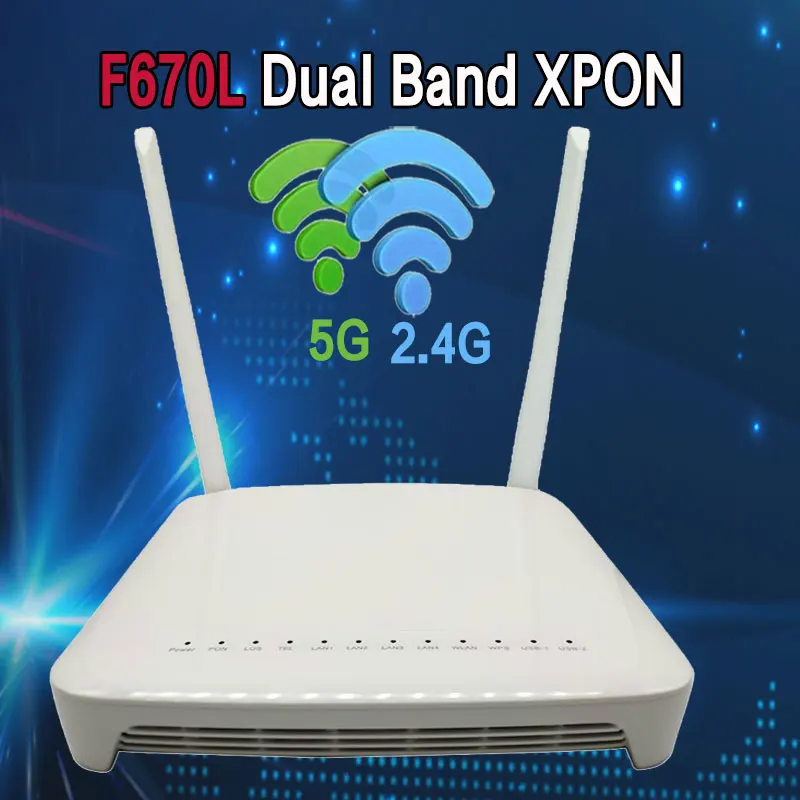 F670L Dual Band Fiber Modem with 5G WiFi