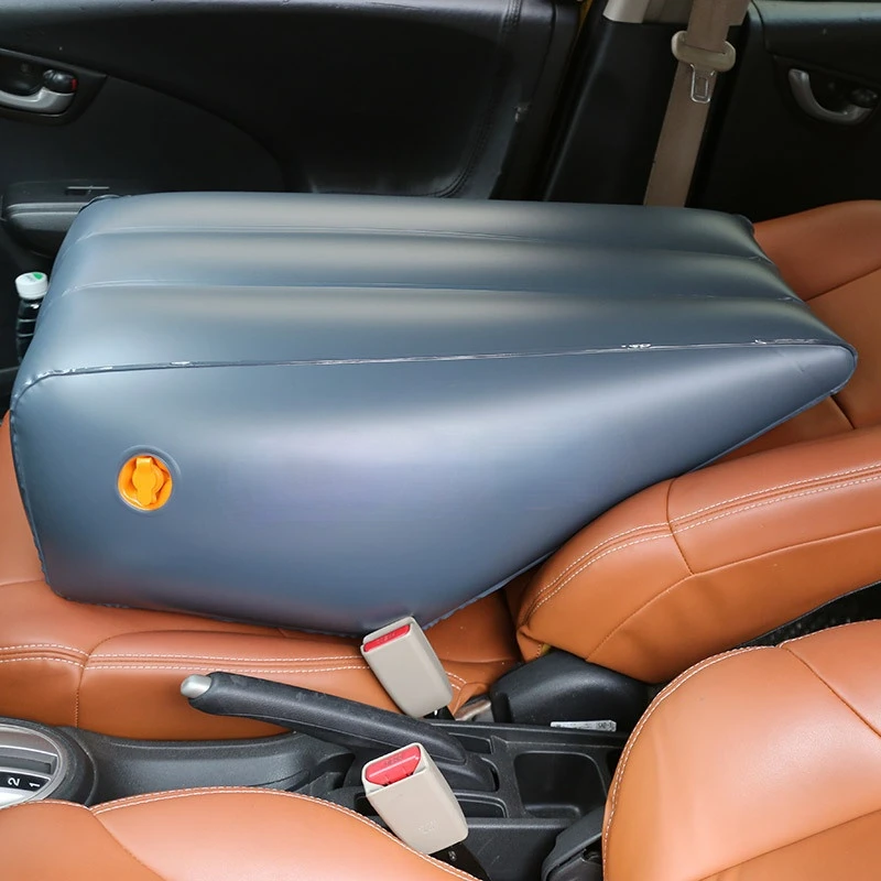 Car Inflatable Mattress Gap Pad Travel Bed Flat Front Seat PVC Slope Pad Air Mattress Bed Inflatable Couch Car Sleeping