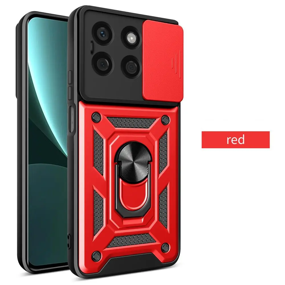 Enhanced Armor Case with Ring Magnetic Holder and Lens Protection
