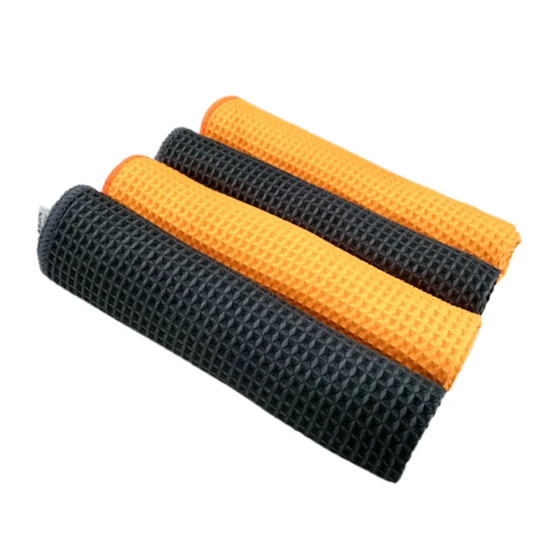 Car Wash Towel Glass Cleaning Water Drying Microfiber Detailing Waffle Weave 2 Pcs/Lot 40*40cm car cleaning accessories,wash car towel,microfiber cleaning towel