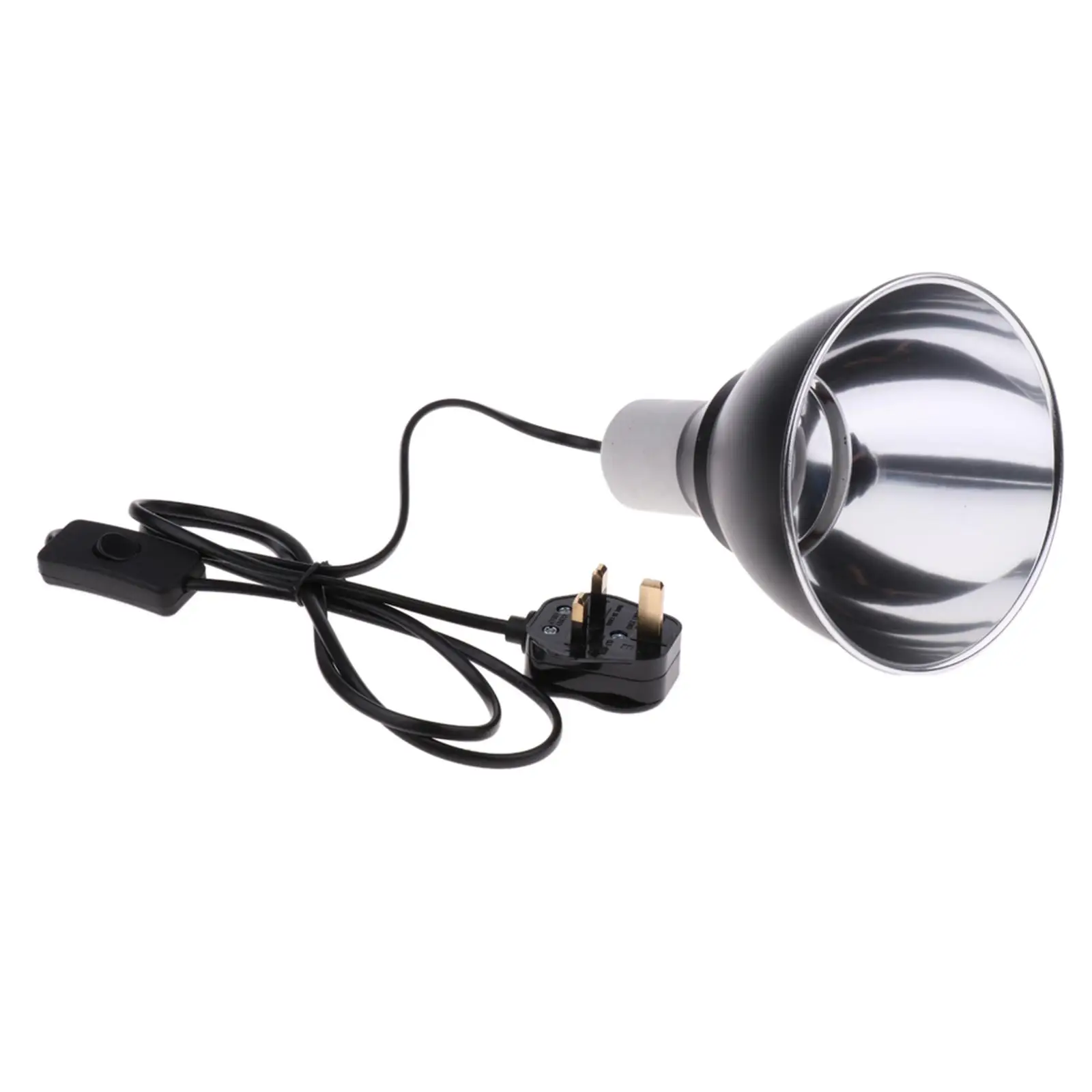 Metal Ceramic Heat Lamp Reflector UVB Light Holder Reptile Brooder E27