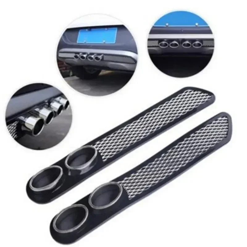 

Car decorative air outlet fake exhaust hole tube modified tail throat shark gill pull wind simulation vent decorative sticker