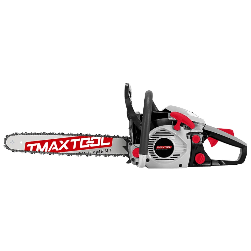 Power Professional 63cc Petrol Gasoline Chain Saw Industrial Grade With 16''-24'' Bar Guide For Wood Cutting