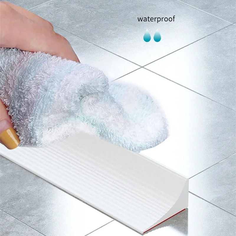 3M Kitchen Countertop Silicone Water Retaining Strip Bendable Bathroom Shower Blocker Dam Flood Barrier Dry Wet Separation water barrier strip shower water barrier