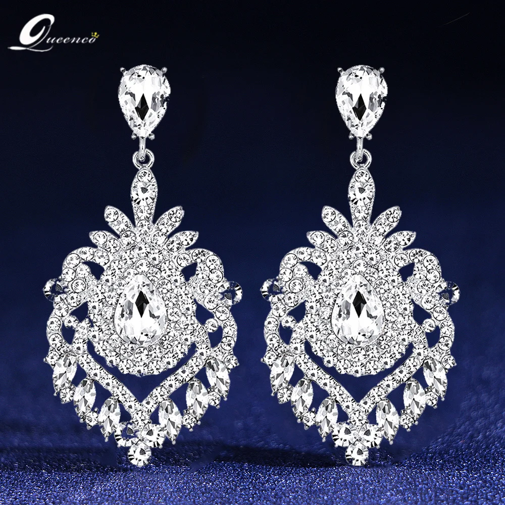 

Exaggerated Big Dangle Earrings For Women Wedding Drop Earring Crystal Dropshipping Luxury Earring Free Shipping Offer Earings
