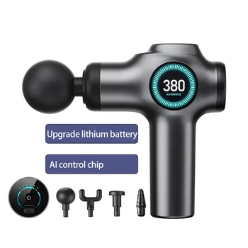 Massage Gun Deep Tissue,  Muscle Fascia gun，Muscle Massage Gun for Pain Relief with 4 Massage Heads & 6 Speeds