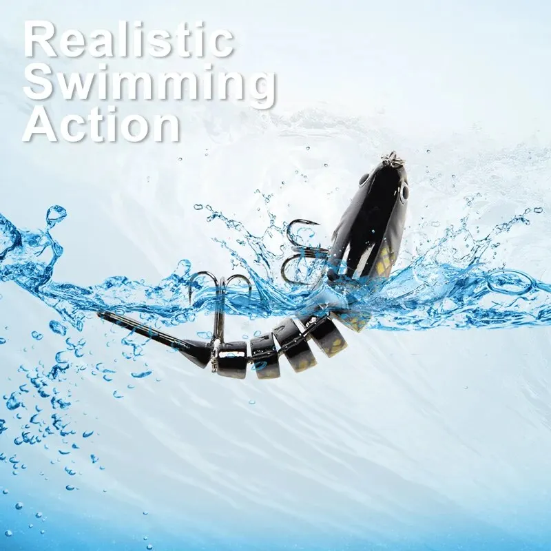 3PCS/Box Fishing Wobbler Lifelike 7 Segment Swimbait Crankbait Hard Bait Slow 10cm/15g Isca Artificial Lures Fishing Tackle 4