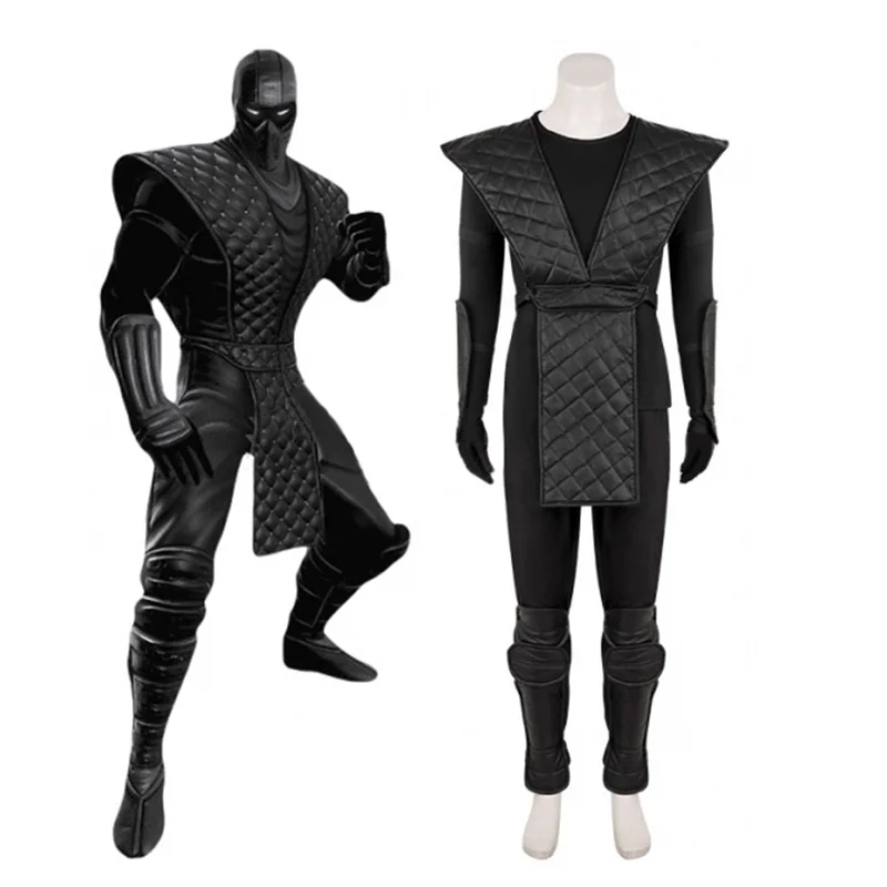 

Game Mortal Kombat X Noob Saibot Cosplay Costume Game Cosplay Halloween Carnival Suit Black Full Set Adult Costume