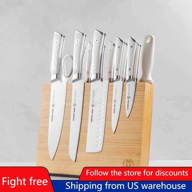 Dropship 13 Pieces Kitchen Knife Set With Block; German Steel