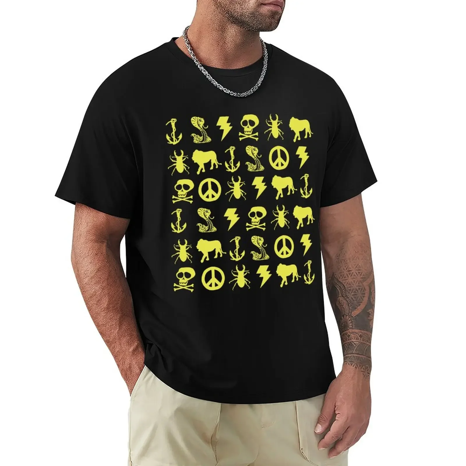 

Jesse Pinkman Yellow Icons T-Shirt custom t shirt T-shirt short boys white t shirts mens t shirts