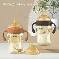 Newborn baby bottle/wide mouth break bottle/nano nipple/drinking nipple/duck nipple/learning drinking cup/big baby bottle 2