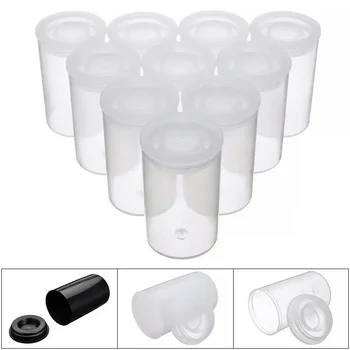10pcs Plastic Film Canister Holder 35mm Empty Camera Reel Containers Storage Case for Small Accessories Keys Coins Art Beads 1
