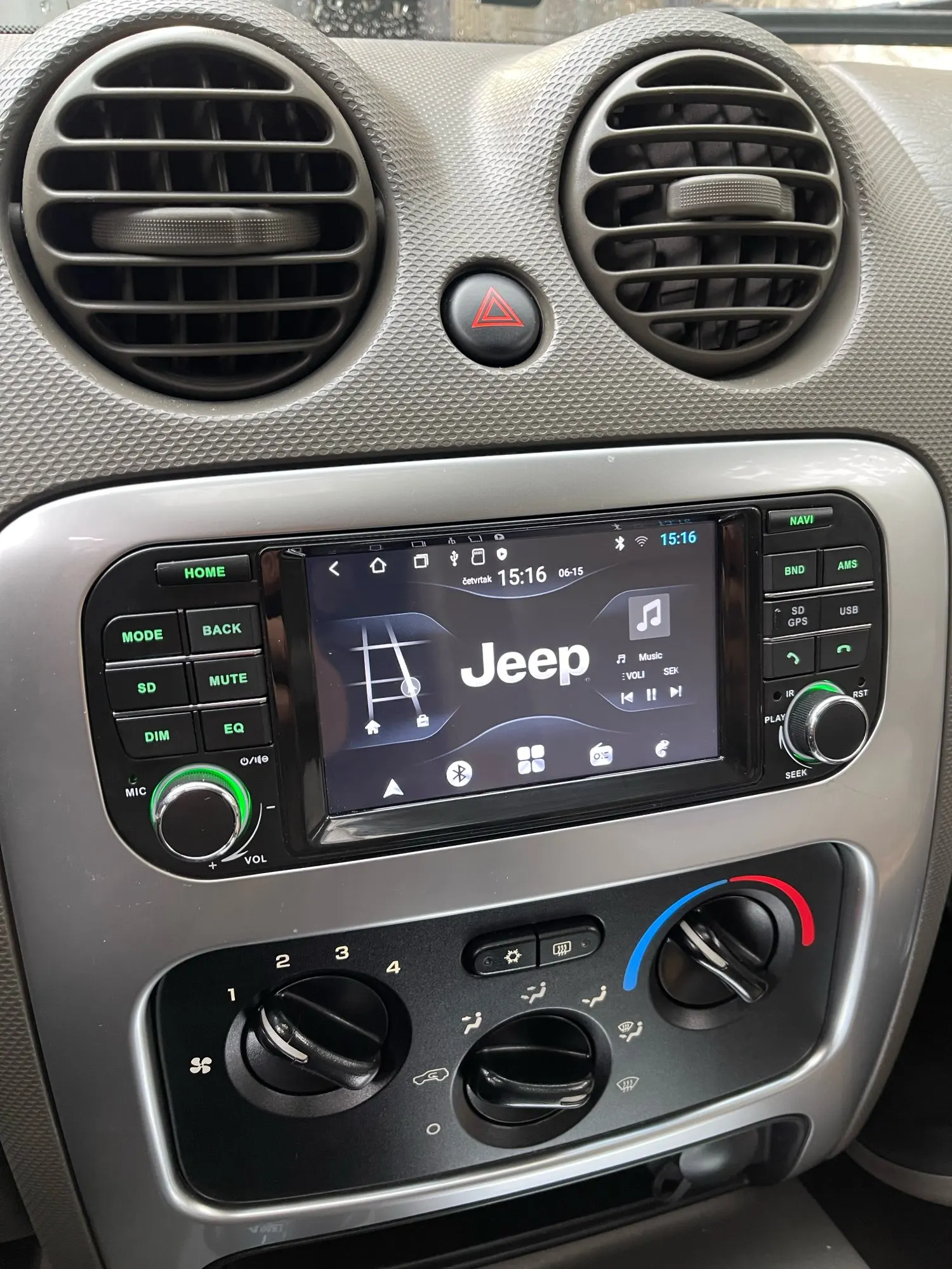 CHSTEK Android 13 Radio de coche para Jeep Wrangler Dodge Grand Cherokee Liberty Chrysler Carplay reproductor estéreo Multimedia WIFI 4G GPS 5