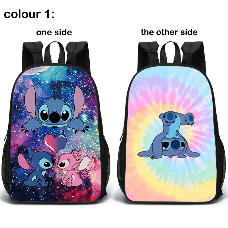 Mochila escolar de dibujos animados Disney Stitch, mochila de gran capacidad, suministros escolares, regalo para estudiantes de primaria secundaria| | AliExpress