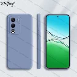 Shockproof Soft TPU Liquid Silicone Back Case - Original Protective Cover for Oppo A5 4G (Lavender Grey)