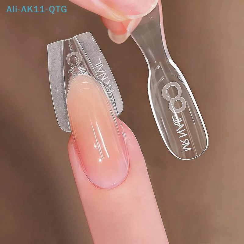 샌드위치 네일 폼 60개 오벌 연장 듀얼 폼 종이 폼 필요 없이 간편하게 네일 연..