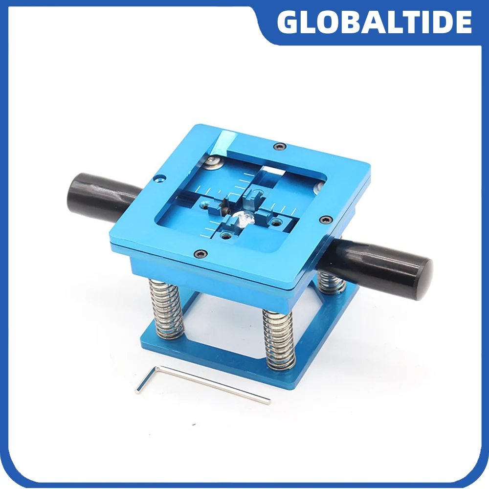 90*90MM BGA Reballing Kit Station 10pcs/lot 90mm Universal 0.3-0.76mm Stencils Template Holder Fixture Jig with Handle