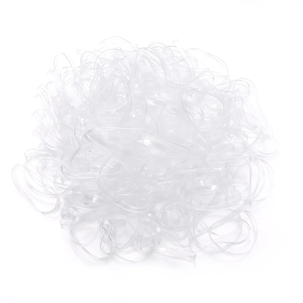 

1000pcs Disposable Elastic Bands Hair Rubber Bands for Kids Hairstyle (White)